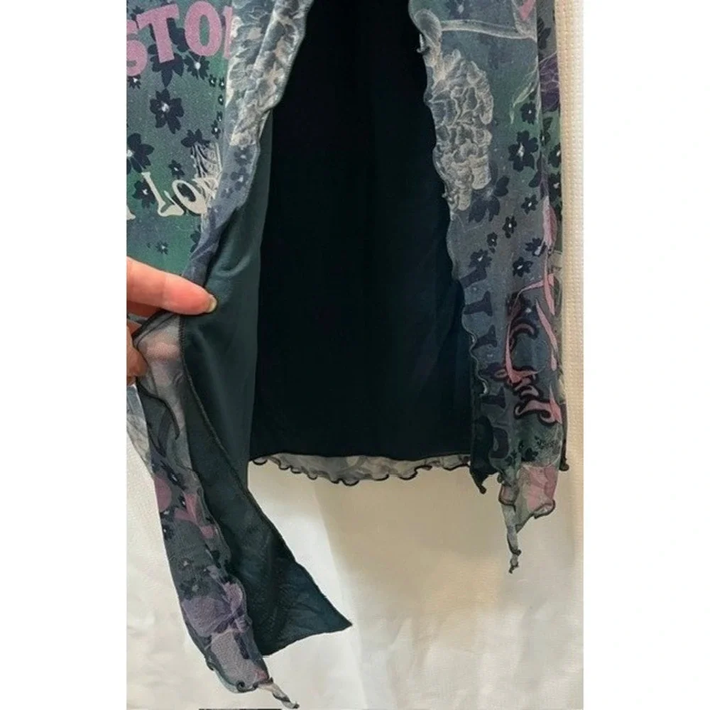 Spirit of Love Whimsigoth Fairy Urban Outfitters Mesh Tube Dress Womens Size M - Picture 4 of 9